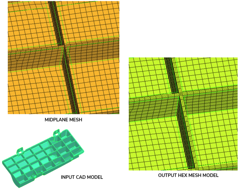 HEX meshing | CAEmesh